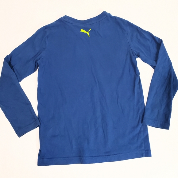 Puma Blue Long Sleeve Graphics Top Size S (8) - Picture 2 of 5